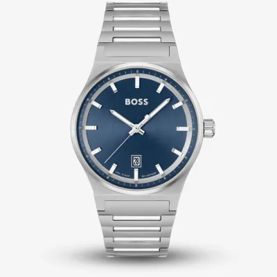 Hugo Boss Stainless Steel Blue Dial Men's Watch